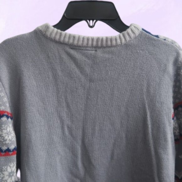 Game of Thrones HBO winter is here ugly christmas sweater in gray/white/red/blue - Picture 3 of 10